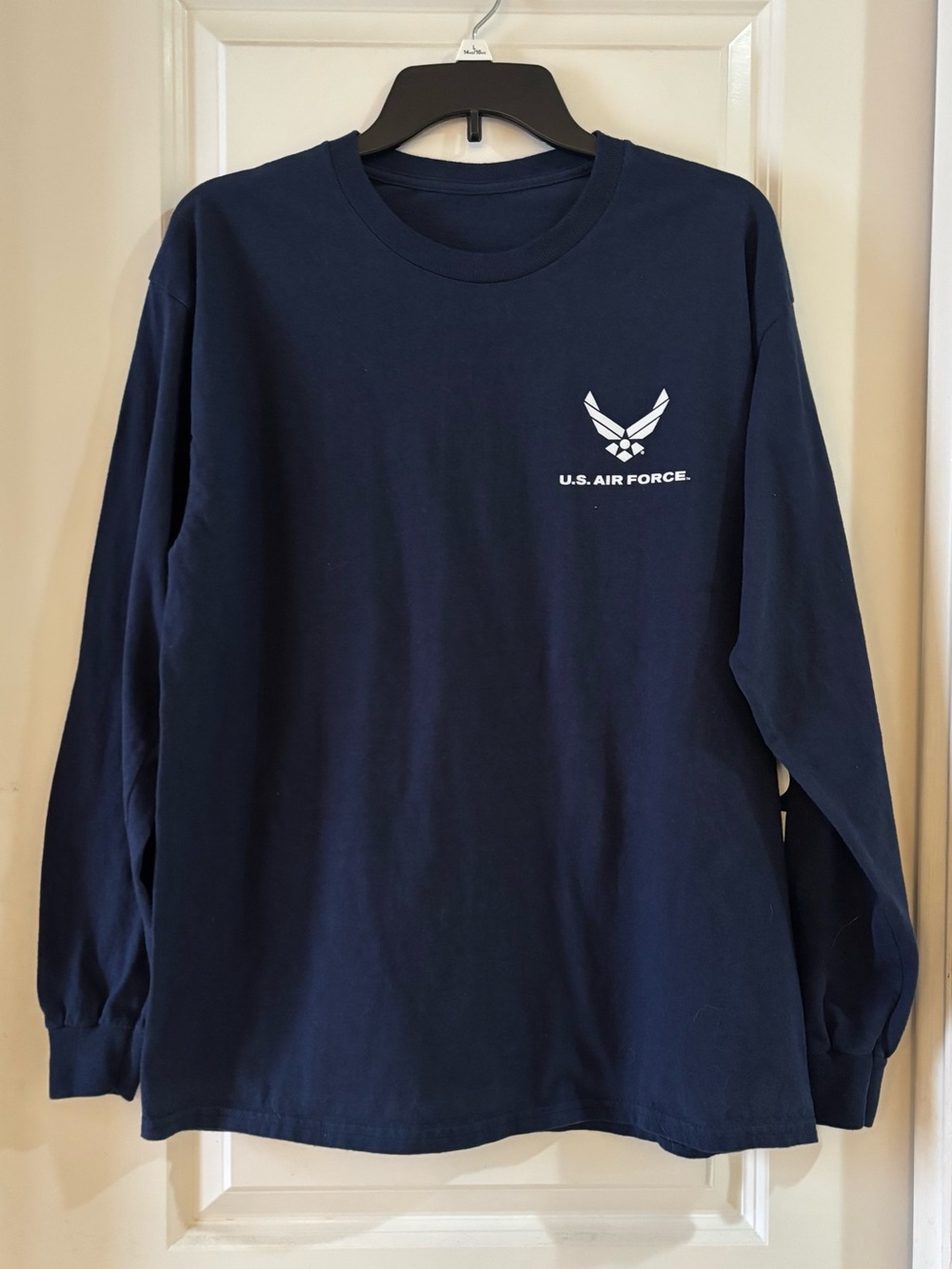 U.S. Air Force Navy Blue Long Sleeve T-Shirt Size M/L